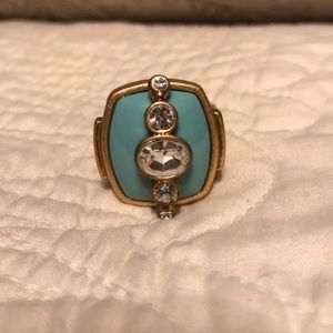 Turquoise and gold ring